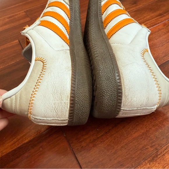 Adidas OG Samba White and Orange Sneakers - Picture 9 of 13
